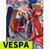 Ghế ngồi Vespa cho bé có vòng bảo hiểm, dây đai an toàn, ga sắt tĩnh điện gấp gọn - 214k 2