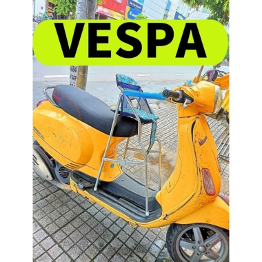 Ghế ngồi Vespa cho bé có vòng bảo hiểm, dây đai an toàn, ga sắt tĩnh điện gấp gọn - 214k 7