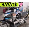 Ghế ngồi xe HAYATE sắt sơn tĩnh điện xám có dây đai 100x4cm - an toàn, thoải mái bé