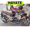 Ghế ngồi xe HAYATE sắt sơn tĩnh điện xám có dây đai 100x4cm - an toàn, thoải mái bé 4
