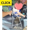 Ghế ngồi xe máy CLICK - Ghế ga xếp sắt sơn tĩnh điện gấp gọn, an toàn cho bé, giảm giá 205.100₫ 2