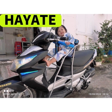 Ghế ngồi xe máy Hayate cho bé – Ghế ga xếp sắt sơn tĩnh điện, gấp gọn, an toàn, giá ưu đãi 2 Ghế ngồi xe máy Hayate cho bé – Ghế ga xếp sắt sơn tĩnh điện, gấp gọn, an toàn, giá ưu đãi 2