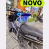 Ghế ngồi xe máy NOVO cho bé ghế ga xếp sắt sơn tĩnh điện gấp gọn an toàn giảm 20% 5