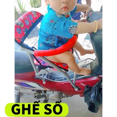 Ghế ngồi xe máy số gấp gọn, sắt sơn tĩnh điện, an toàn, tiện lợi cho bé 3 Ghế ngồi xe máy số gấp gọn, sắt sơn tĩnh điện, an toàn, tiện lợi cho bé 3
