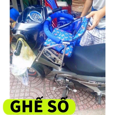 Ghế ngồi xe máy số gấp gọn, sắt sơn tĩnh điện, an toàn, tiện lợi cho bé 5 Ghế ngồi xe máy số gấp gọn, sắt sơn tĩnh điện, an toàn, tiện lợi cho bé 5