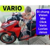 Ghế Ngồi Xe Máy Vision Mio Click Vario Luviás Janus - Sắt Sơn Tĩnh Điện An Toàn Cho Bé, Giá Ưu Đãi 2