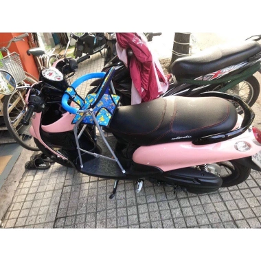 Ghế Ngồi Xe Máy Vision Mio Click Vario Luviás Janus - Sắt Sơn Tĩnh Điện An Toàn Cho Bé, Giá Ưu Đãi 5