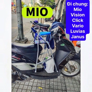 Ghế ngồi xe MIO cho bé - ghế ga xếp sơn tĩnh điện gấp gọn, an toàn, 205.100 VND Ghế ngồi xe MIO cho bé - ghế ga xếp sơn tĩnh điện gấp gọn, an toàn, 205.100 VND