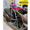 Ghế ngồi xe NOZZA sắt sơn tĩnh điện xám cho bé + dây đai 100x4cm - An toàn tiện lợi 3