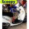 Ghế ngồi xe SCOOPY sắt sơn tĩnh điện xám có dây đai 100x4cm An toàn cho bé 4