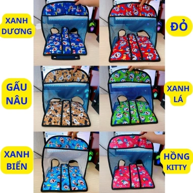 Ghế ngồi xe SCOOPY sắt sơn tĩnh điện xám có dây đai 100x4cm An toàn cho bé