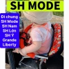 Ghế ngồi xe SH MODE N�ữ sắt sơn tĩnh điện xám cho bé + dây đai 100x4cm giá 226.800₫ 5