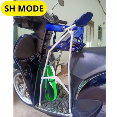 Ghế ngồi xe SH MODE N�ữ sắt sơn tĩnh điện xám cho bé + dây đai 100x4cm giá 226.800₫ 8 Ghế ngồi xe SH MODE N�ữ sắt sơn tĩnh điện xám cho bé + dây đai 100x4cm giá 226.800₫ 8