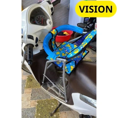 Ghế ngồi xe VISION sắt sơn xám cho bé kèm dây đai an toàn 100x4cm - 226.800 VNĐ 9