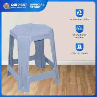 Ghế nhựa cao Jumbo QUI PHÚC bộ 4/6/10, chống trượt an toàn, thiết kế hiện đại 419.840₫
