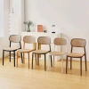 Ghế Nhựa Đúc Nguyên Khối Tựa Lưng Cao Xếp Chồng Mặt Lưới Đan Mây Giá 299.000₫ 3