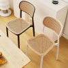 Ghế Nhựa Đúc Nguyên Khối Tựa Lưng Cao Xếp Chồng Mặt Lưới Đan Mây Giá 299.000₫ 5