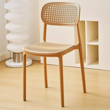 Ghế Nhựa Đúc Nguyên Khối Tựa Lưng Cao Xếp Chồng Mặt Lưới Đan Mây Giá 299.000₫ 7