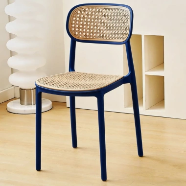 Ghế Nhựa Đúc Nguyên Khối Tựa Lưng Cao Xếp Chồng Mặt Lưới Đan Mây Giá 299.000₫ 9
