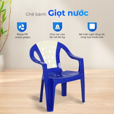 Ghế nhựa tựa lưng QUI PHÚC combo 4,6,10 - lưng giọt nước, chống trượt, thoải mái, 419.840 VND 3 Ghế nhựa tựa lưng QUI PHÚC combo 4,6,10 - lưng giọt nước, chống trượt, thoải mái, 419.840 VND 3