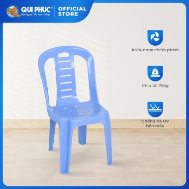 Ghế nhựa tựa lưng QUI PHÚC size nhỏ, lưng nan, chắc chắn - combo 4,6,10 cái, giá 229.600đ Ghế nhựa tựa lưng QUI PHÚC size nhỏ, lưng nan, chắc chắn - combo 4,6,10 cái, giá 229.600đ
