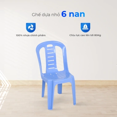 Ghế nhựa tựa lưng QUI PHÚC size nhỏ, lưng nan, chắc chắn - combo 4,6,10 cái, giá 229.600đ 3 Ghế nhựa tựa lưng QUI PHÚC size nhỏ, lưng nan, chắc chắn - combo 4,6,10 cái, giá 229.600đ 3