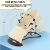 Ghế Nhún Rung Gấp Gọn Cao Cấp Trẻ Sơ Sinh – Chống Võng Lưng, Cotton Thoáng Mát, An Toàn 5