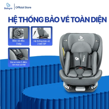 Ghế Ô Tô BABYRO SPINSAFE Isofix R44 cho trẻ 0‑12 tuổi – Giá 3,537,000₫