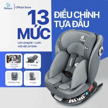 Ghế Ô Tô BABYRO SPINSAFE Isofix R44 cho trẻ 0‑12 tuổi – Giá 3,537,000₫ 8 Ghế Ô Tô BABYRO SPINSAFE Isofix R44 cho trẻ 0‑12 tuổi – Giá 3,537,000₫ 8