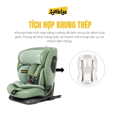 Ghế ô tô trẻ em Jovikids CICI TT ISOFIX i-Size R129, an toàn 15 tháng-12 tuổi, giảm giá 38,6 triệu 8