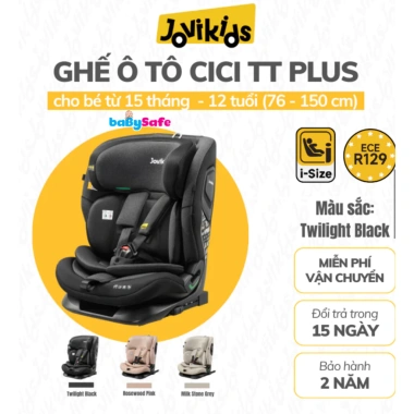 Ghế Ô Tô Trẻ Em Jovikids CICI TT Plus Cao Cấp ISOFIX chuẩn i-Size R129 15 Tháng 12 Tuổi Giá 4,850,000 VND Ghế Ô Tô Trẻ Em Jovikids CICI TT Plus Cao Cấp ISOFIX chuẩn i-Size R129 15 Tháng 12 Tuổi Giá 4,850,000 VND