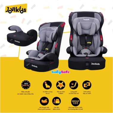 Ghế Ôtô Bé 2-trong-1 Booster Jovikids Tammy R44 Seatbelt 3 Điểm 9 Tháng-12 Tuổi Giá ưu đãi 2.145.000 VND Ghế Ôtô Bé 2-trong-1 Booster Jovikids Tammy R44 Seatbelt 3 Điểm 9 Tháng-12 Tuổi Giá ưu đãi 2.145.000 VND