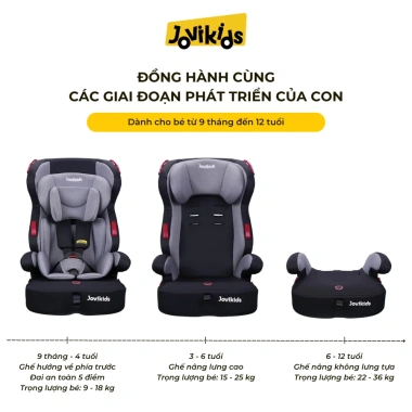 Ghế Ôtô Bé 2-trong-1 Booster Jovikids Tammy R44 Seatbelt 3 Điểm 9 Tháng-12 Tuổi Giá ưu đãi 2.145.000 VND 2 Ghế Ôtô Bé 2-trong-1 Booster Jovikids Tammy R44 Seatbelt 3 Điểm 9 Tháng-12 Tuổi Giá ưu đãi 2.145.000 VND 2