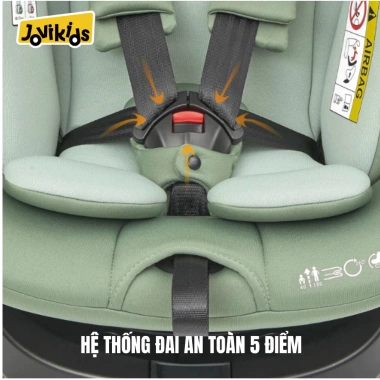 Ghế ôtô cho bé RANGER TT Jovikids - Xoay 360°, ISOFIX, i-Size R129, 0-12 tuổi - Giá ưu đãi 4.540.000₫ 6 Ghế ôtô cho bé RANGER TT Jovikids - Xoay 360°, ISOFIX, i-Size R129, 0-12 tuổi - Giá ưu đãi 4.540.000₫ 6