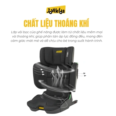 Ghế Ôtô Trẻ Em Jovikids Rober Plus – i‑Size, Isofix, Gấp Gọn, Nhẹ 7kg – Giá 3,725,000₫ 4 Ghế Ôtô Trẻ Em Jovikids Rober Plus – i‑Size, Isofix, Gấp Gọn, Nhẹ 7kg – Giá 3,725,000₫ 4
