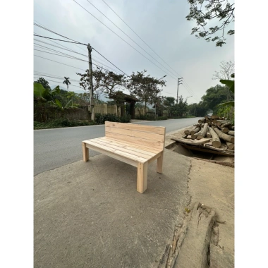 Ghế Pallet Gỗ Tự Nhiên 120x50 cao 65 - Phong Cách Café Trà - Giảm Giá 800k