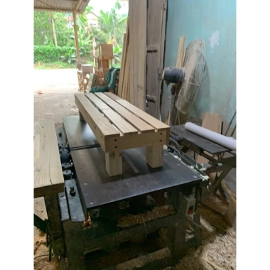 Ghế Pallet gỗ tự nhiên chân vuông 90x30x20cm - Giá ưu đãi 450.000₫