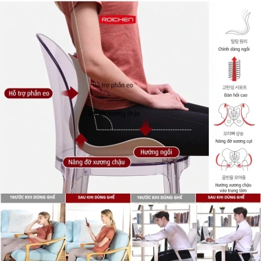 Ghế Roichen Chỉnh Dáng Ngồi Đúng Hàn Quốc - Nam Nữ Trẻ Em, Giá Giảm 690.000₫