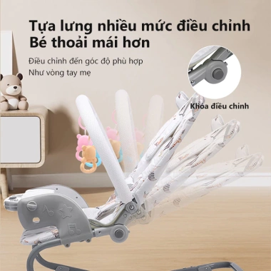 Ghế Rung Bé 3-18 Tháng, Chất Liệu Thoáng Khí, Khung 20kg, An Toàn, Giá 455k 4 Ghế Rung Bé 3-18 Tháng, Chất Liệu Thoáng Khí, Khung 20kg, An Toàn, Giá 455k 4
