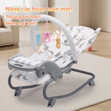 Ghế Rung Bé 3-18 Tháng, Chất Liệu Thoáng Khí, Khung 20kg, An Toàn, Giá 455k 10 Ghế Rung Bé 3-18 Tháng, Chất Liệu Thoáng Khí, Khung 20kg, An Toàn, Giá 455k 10