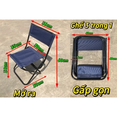 Ghế sắt sơn tựa lưng gấp gọn 3 trong 1 du lịch câu cá camping - 125.300 VND 9 Ghế sắt sơn tựa lưng gấp gọn 3 trong 1 du lịch câu cá camping - 125.300 VND 9