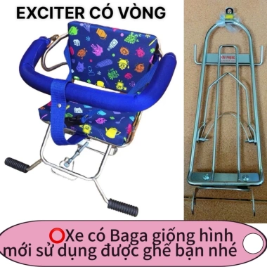 Ghế Số Gấp Inox Xe Máy Exciter - An Toàn Cho Bé, Giá chỉ 195.300 VND 7 Ghế Số Gấp Inox Xe Máy Exciter - An Toàn Cho Bé, Giá chỉ 195.300 VND 7