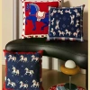 Ghế sofa đỏ năm mới - Phòng khách năm con ngựa, vỏ gối sang trọng, trang trí đầu giường cổ xưa 3