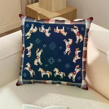 Ghế sofa đỏ năm mới - Phòng khách năm con ngựa, vỏ gối sang trọng, trang trí đầu giường cổ xưa 7