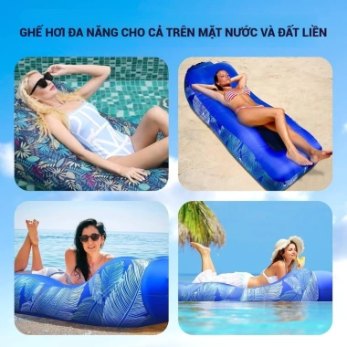Ghế Sofa Hơi Đa Năng Siêu Nhẹ, Gập Gọn Túi, Dùng Trên Cạn & Dưới Nước - Picnic, Cắm Trại, Du Lịch - Giá 594.383 VND