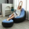 Ghế Sofa Lười Bơm Chân Gấp Gọn Ngoài Trời - PVC Bọc Lông, Giá Ưu Đãi 518.000₫