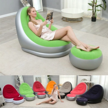 Ghế Sofa Lười Bơm Chân Gấp Gọn Ngoài Trời - PVC Bọc Lông, Giá Ưu Đãi 518.000₫ 2 Ghế Sofa Lười Bơm Chân Gấp Gọn Ngoài Trời - PVC Bọc Lông, Giá Ưu Đãi 518.000₫ 2