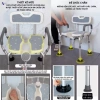 Ghế tắm rãnh 3D YADE cho người già - hợp kim nhôm cứng nhẹ, đế chống trượt, giao luôn giá ưu đãi 7