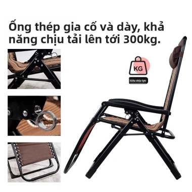 Ghế thư giãn cao cấp gập lại, ống vuông đầy đủ, ghế mây rộng, sofa lười - Giá 1.588.300₫ 4 Ghế thư giãn cao cấp gập lại, ống vuông đầy đủ, ghế mây rộng, sofa lười - Giá 1.588.300₫ 4
