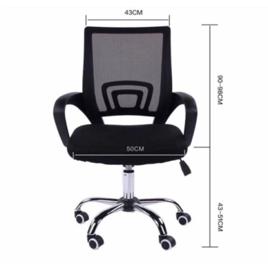 Ghế văn phòng 4.005 lưng lưới, xoay 360, nâng hạ, có gật gù - Giá 449.000 VND 2 Ghế văn phòng 4.005 lưng lưới, xoay 360, nâng hạ, có gật gù - Giá 449.000 VND 2